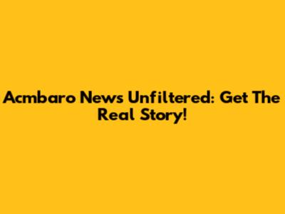 Acmbaro News Unfiltered: Get The Real Story!